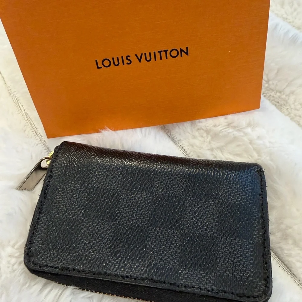 LOUIS VUITTON Damier Graphite coin purse Wallet Case /card holder « Authentic